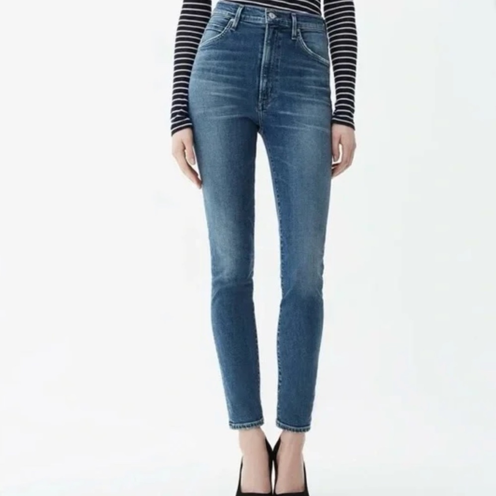 Citizens of Humanity Chrissy Uber high-rise skinny jeans. 💙